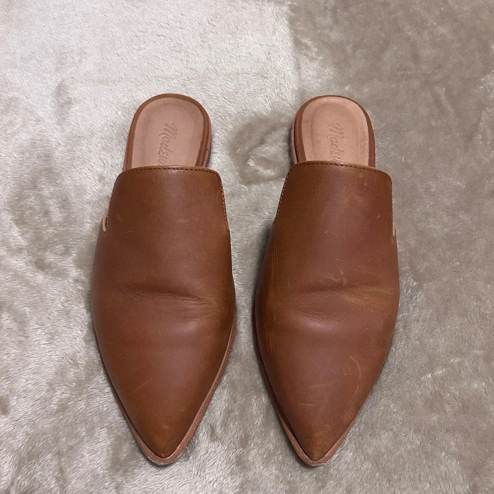Madewell Gemma mule in English Saddle size 7 - Picture 4 of 8